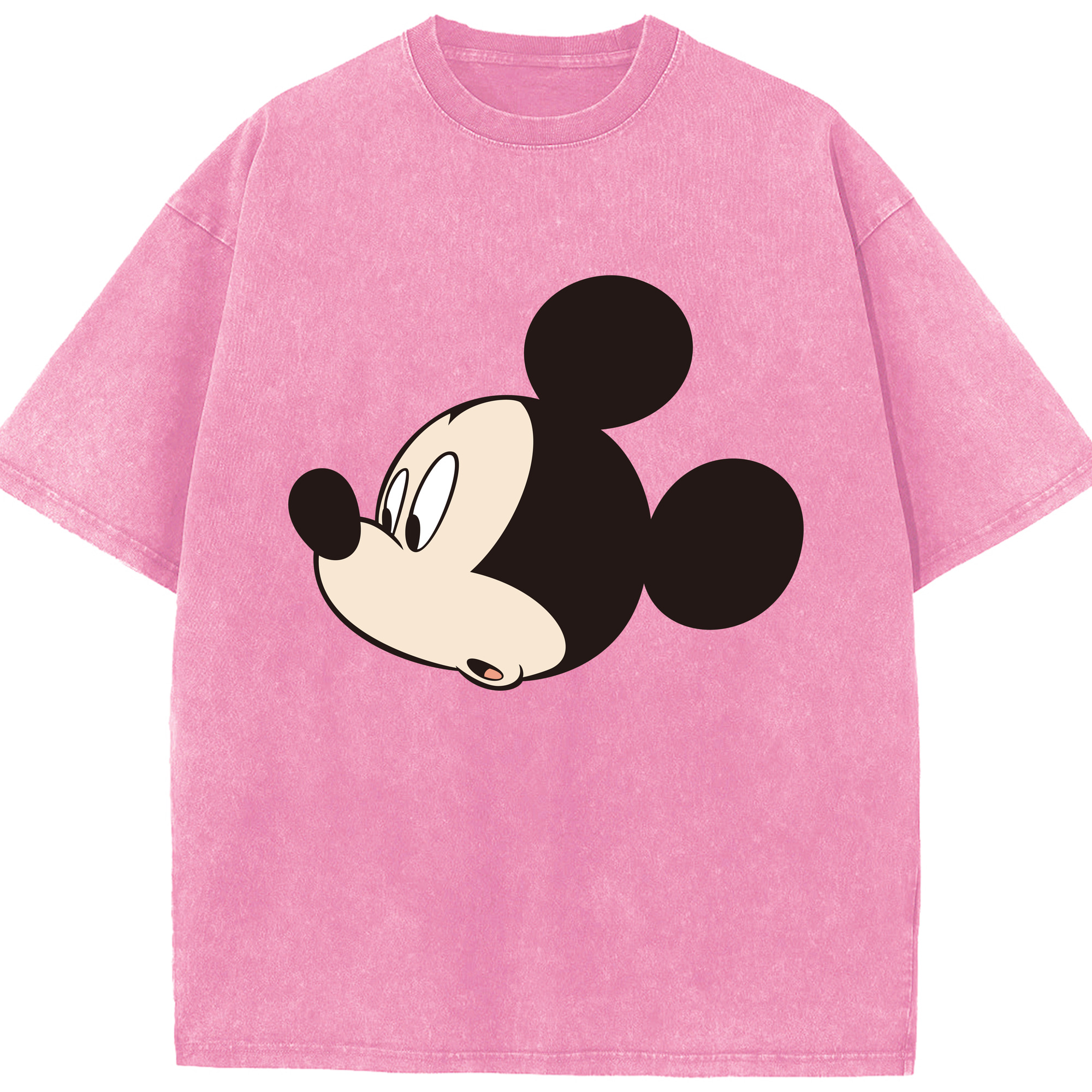 （画像用） ミッキーマウス Mickey Mouse 綿100% ヴィンテージ風 半袖Tシャツ（フロントプリント）